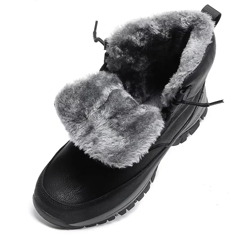 Outdoor Snow Men Boots – Waterproof, Insulated, and Slip-Resistant Winter Footwear for Cold Weather Adventures.