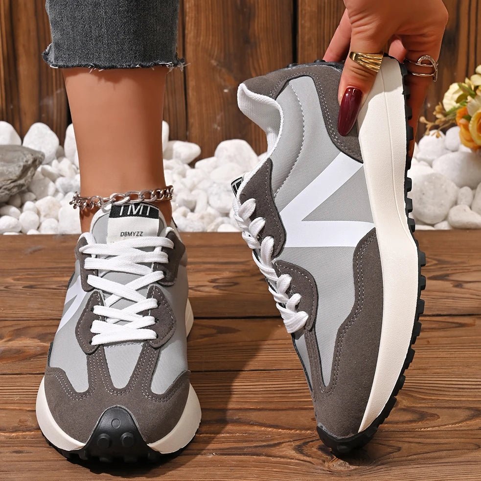 Women's Top Comfort Shoes - Breathable, Cushioned, Soft Lace-Up Design - CasualFlowshop