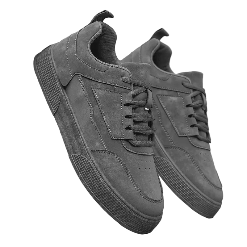 Men's Low-Top Skate Sneakers,  on a Gray Color.