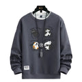 Kawaii Cat Sweater Men – Japanese Cartoon Print Pullover - CasualFlowshop