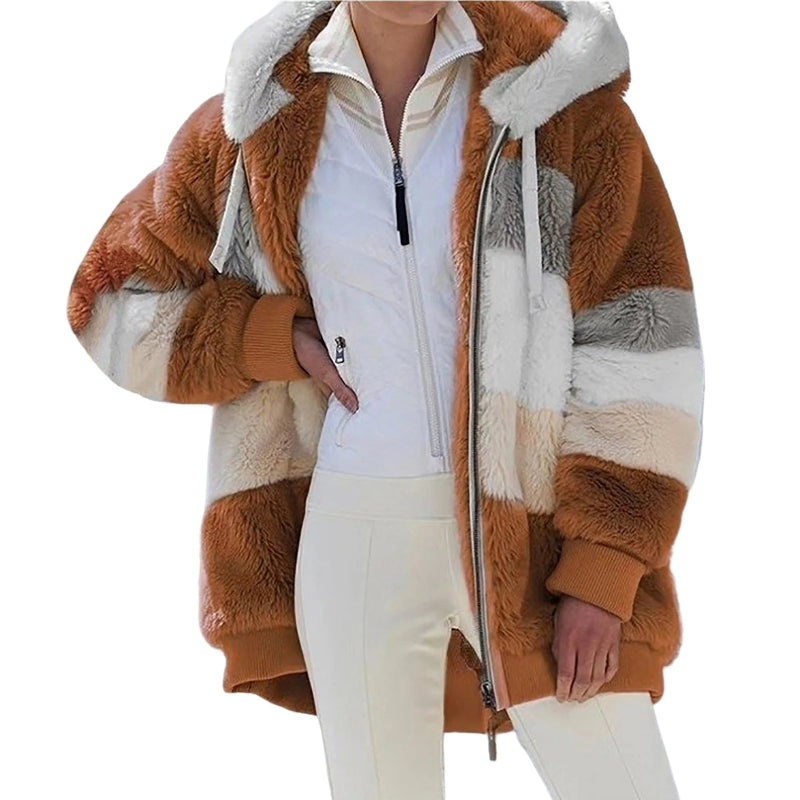 Cozy Hooded Coat with Drawstring - Stay Stylish in Any Season - CasualFlowshop
