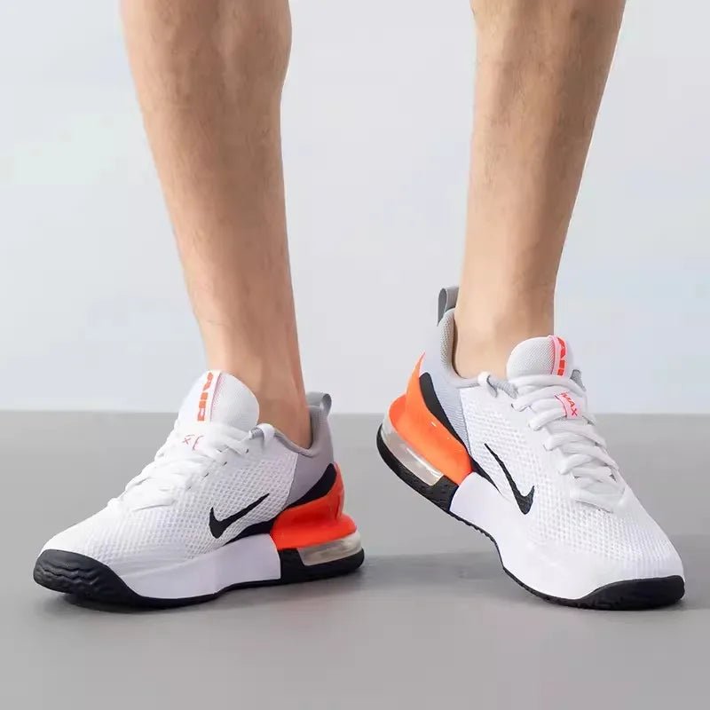 Nike Alpha Trainer 6 Men's Air Cushion Shoes – Black and White, durable and comfortable workout footwear available at Casual Flow Shop.