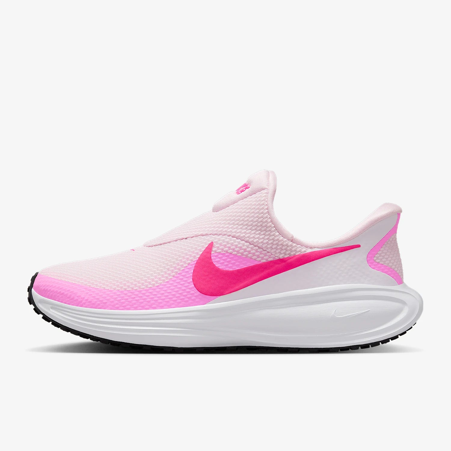 Women's breathable running shoes in pink and white – lightweight design