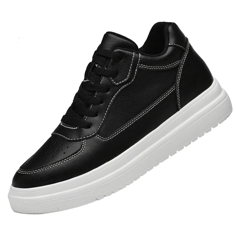 Men's Elevator Sneakers in black color