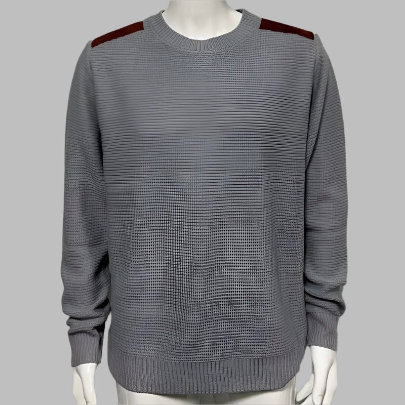 Waffle Print Pullover – Bold & Cozy Vibes - CasualFlowshop