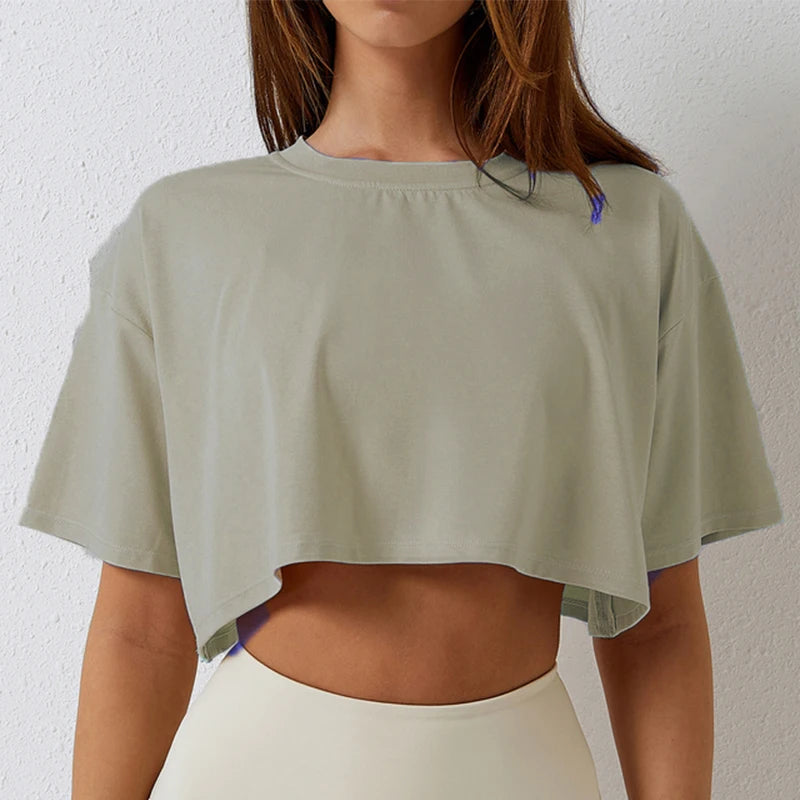 Women's Cotton Crop Top - At Casualflowshop
