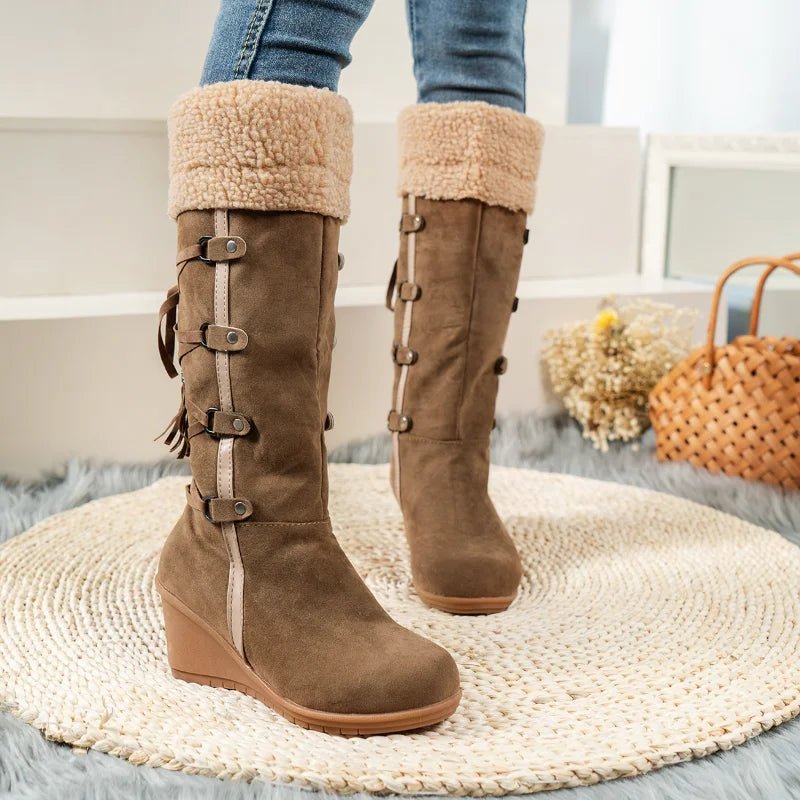 Image of Women's Faux Winter Snow Boots - casualflowshop