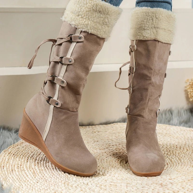 Image of Women's Faux Winter Snow Boots - casualflowshop