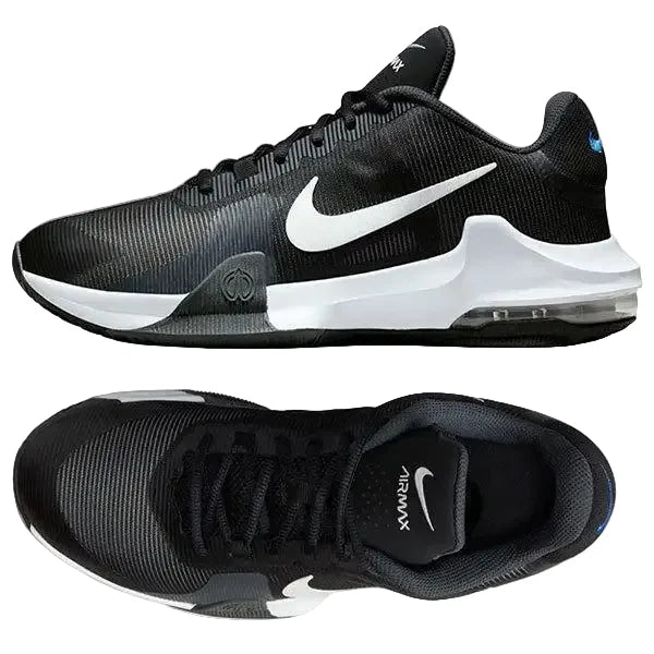 Black Men's High-Top Basketball Shoes with white swoosh logo on a white background