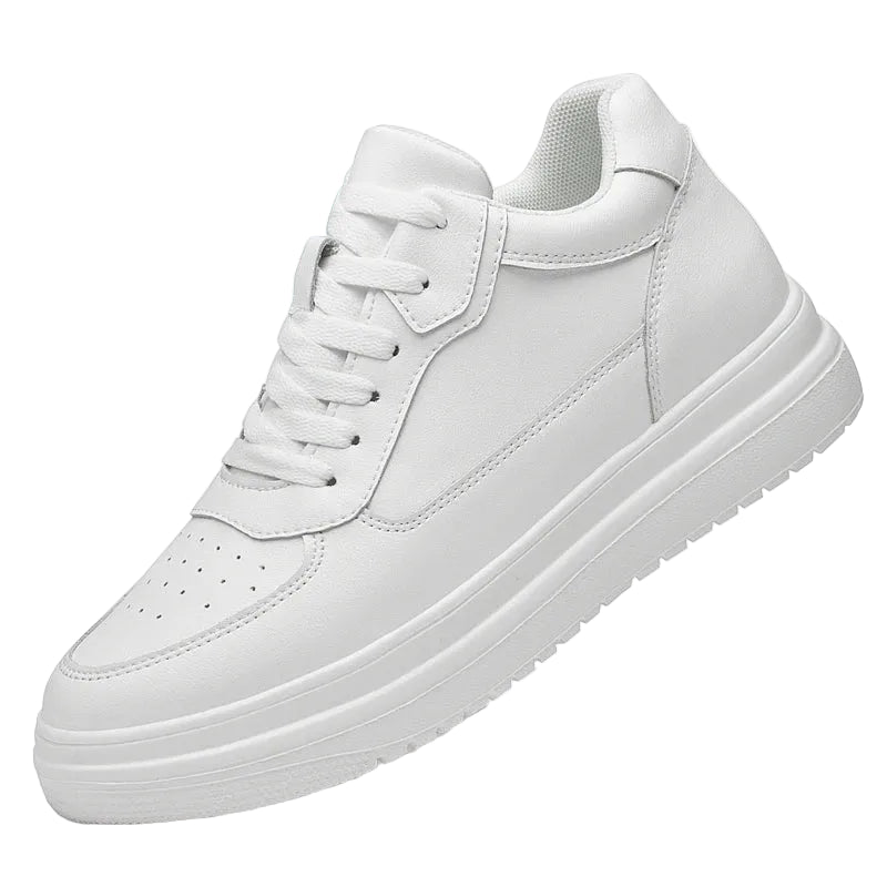 Men's Elevator Sneakers in White Color - Casual Flow Shop