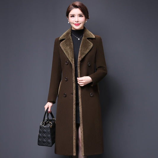 Women's Classic Woolen Coat - Warm and stylish winter outerwear - Casualflowshop