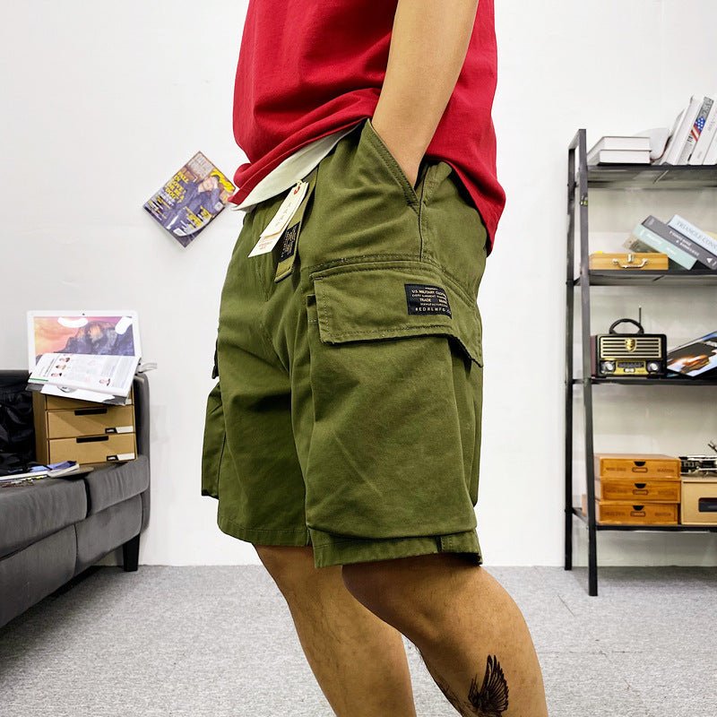 Men's Multi - pocket Camouflage Cargo Shorts - CasualFlowshop