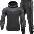 Men’s premium jogger sports suit with zip hoodie and athletic pants