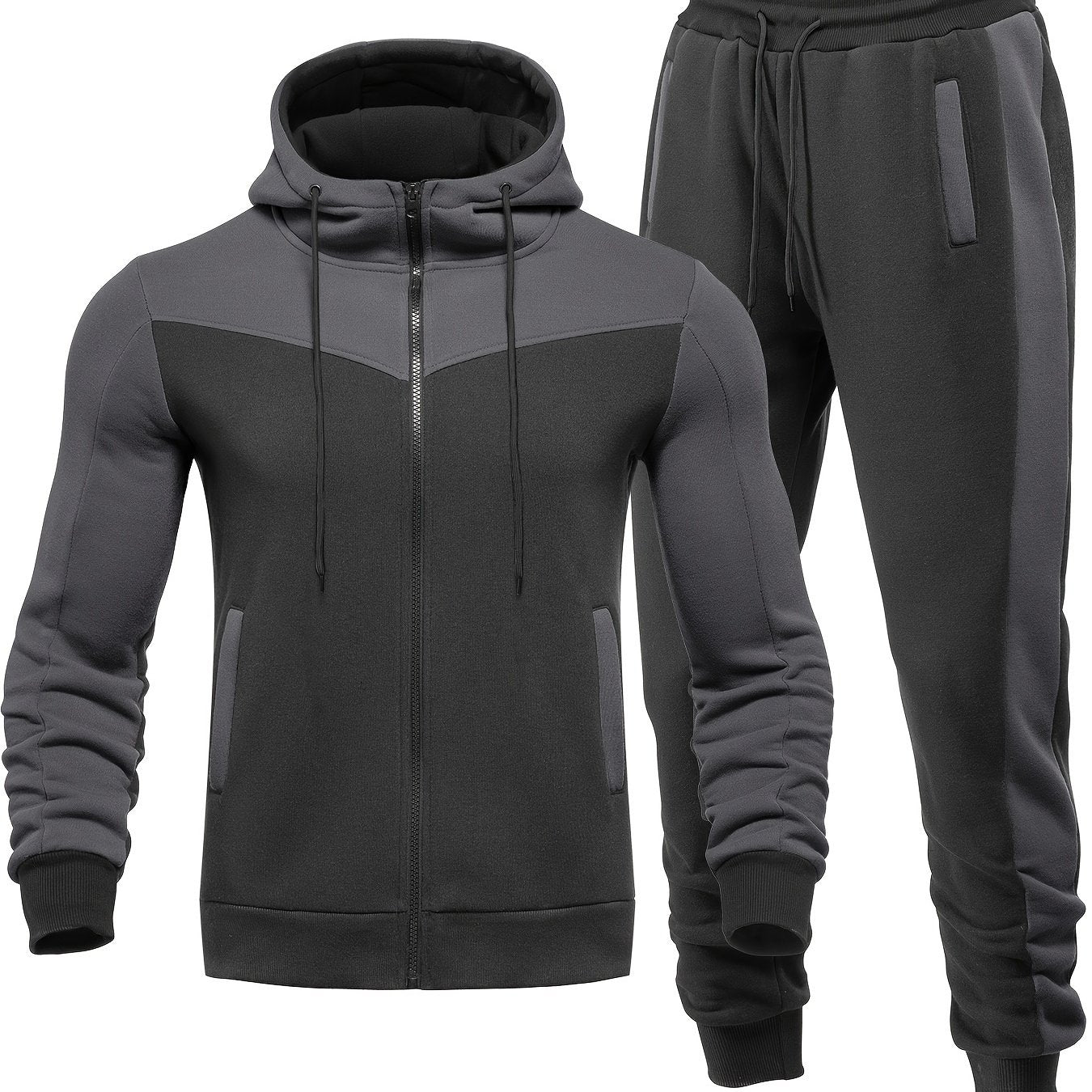Men’s premium jogger sports suit with zip hoodie and athletic pants