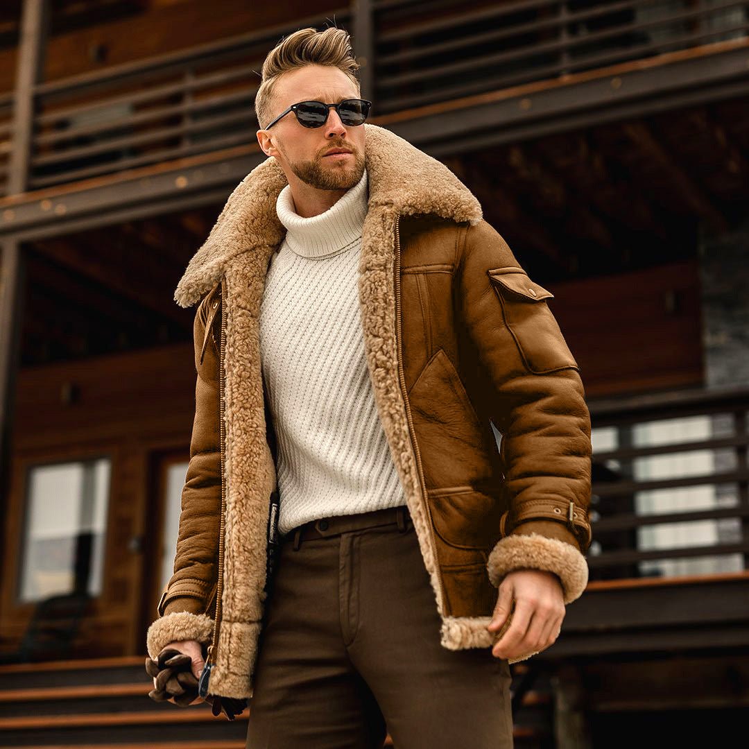 Winter Jacket Mens Military Fleece Warm Jackets Male Fur Collar Coats Army Tactical Jacket - CasualFlowshop