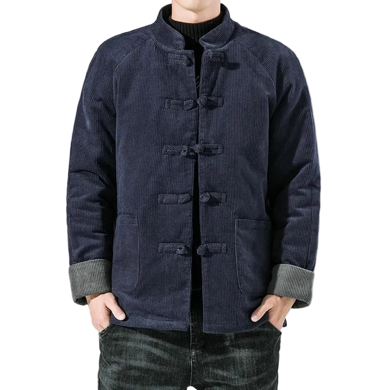 Men’s Corduroy Cotton - Padded Jacket – Vintage Warm Fall Coat - CasualFlowshop