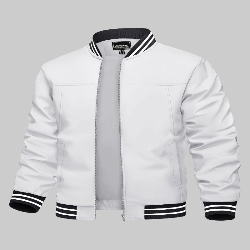 Men's Lightweight Windproof Bomber Jacket – Style Meets Performance - CasualFlowshop