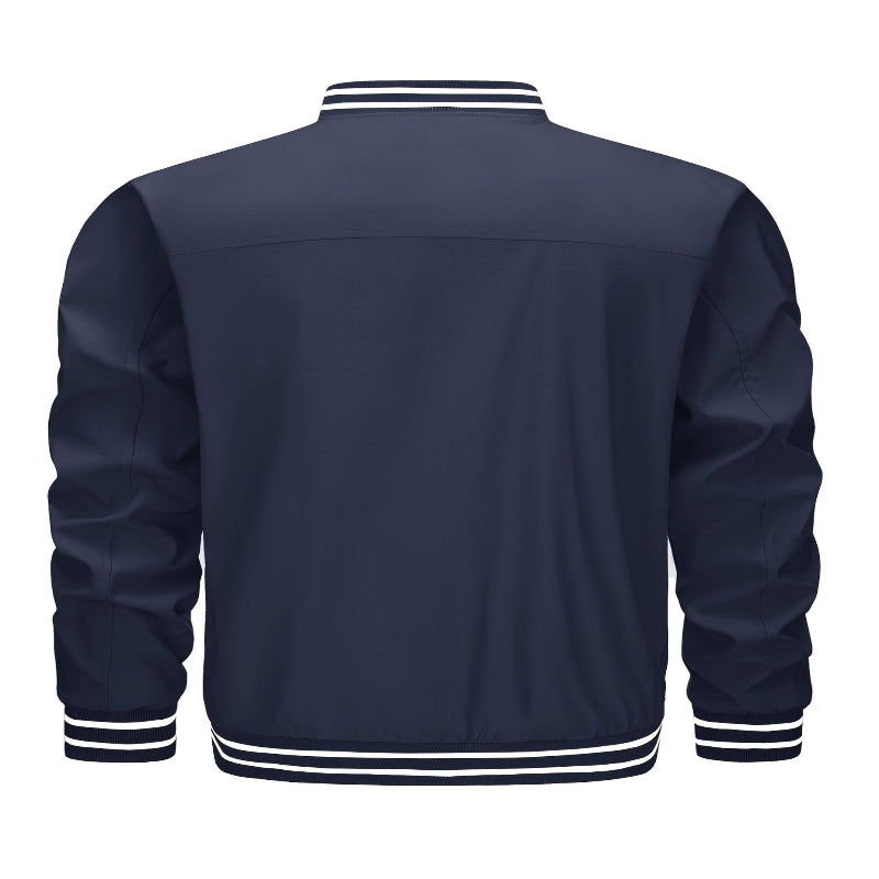Men's Lightweight Windproof Bomber Jacket – Style Meets Performance - CasualFlowshop