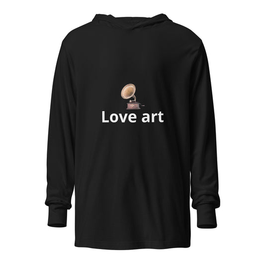 Black Love Art Hoodie with a Grammy-inspired design for musicians.