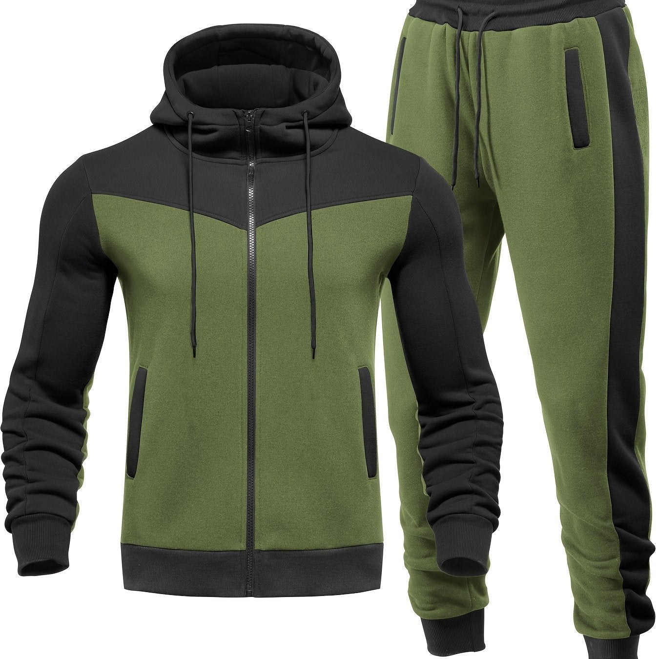 Men’s premium jogger sports suit with zip hoodie and athletic pants