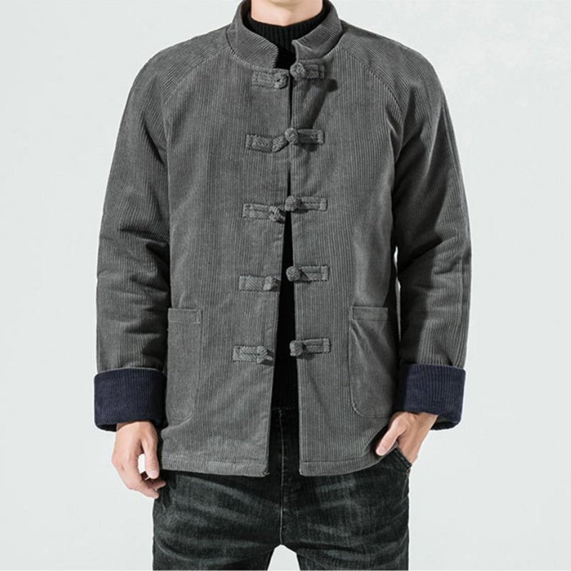 Men’s Corduroy Cotton - Padded Jacket – Vintage Warm Fall Coat - CasualFlowshop