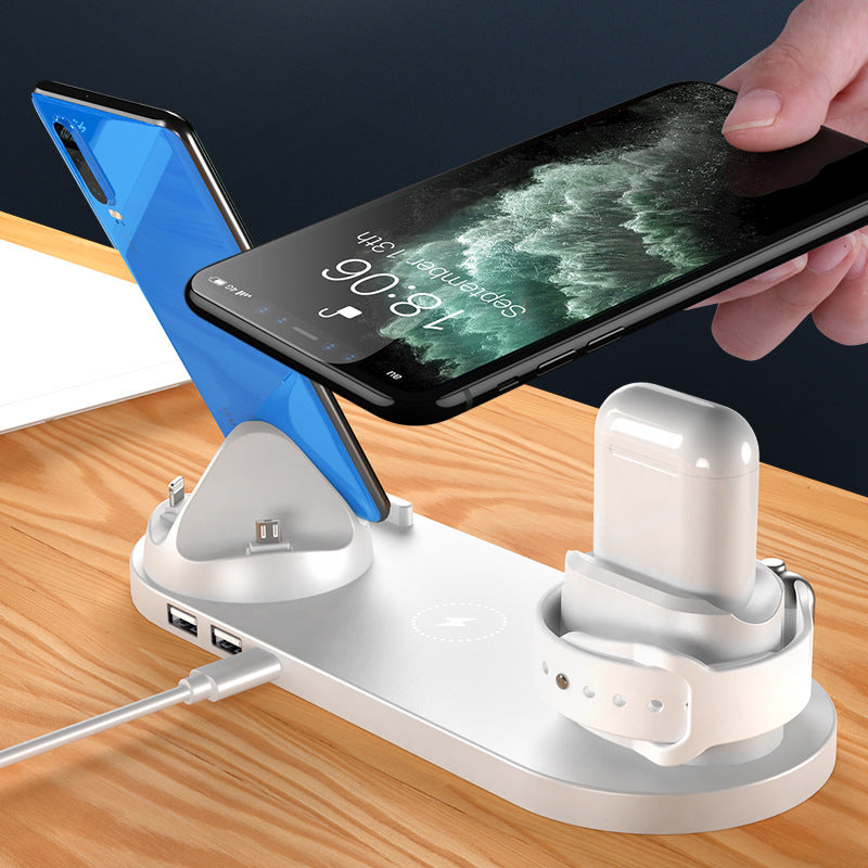 6-in-1 Wireless Charger Station – Fast Charging for Phone & Watch - CasualFlowshop