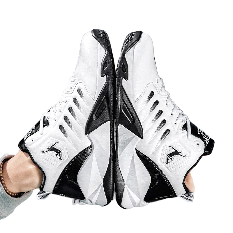 Men’s Mid - Cut Basketball Sneakers – Breathable Non - Slip Sports Shoes - CasualFlowshop