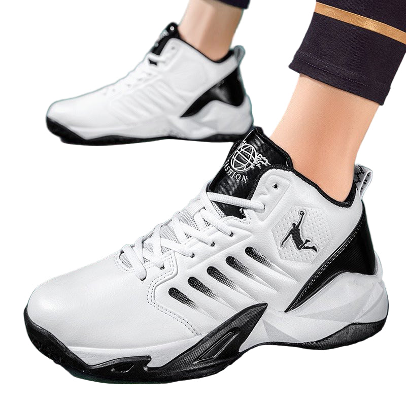 Men’s Mid - Cut Basketball Sneakers – Breathable Non - Slip Sports Shoes - CasualFlowshop