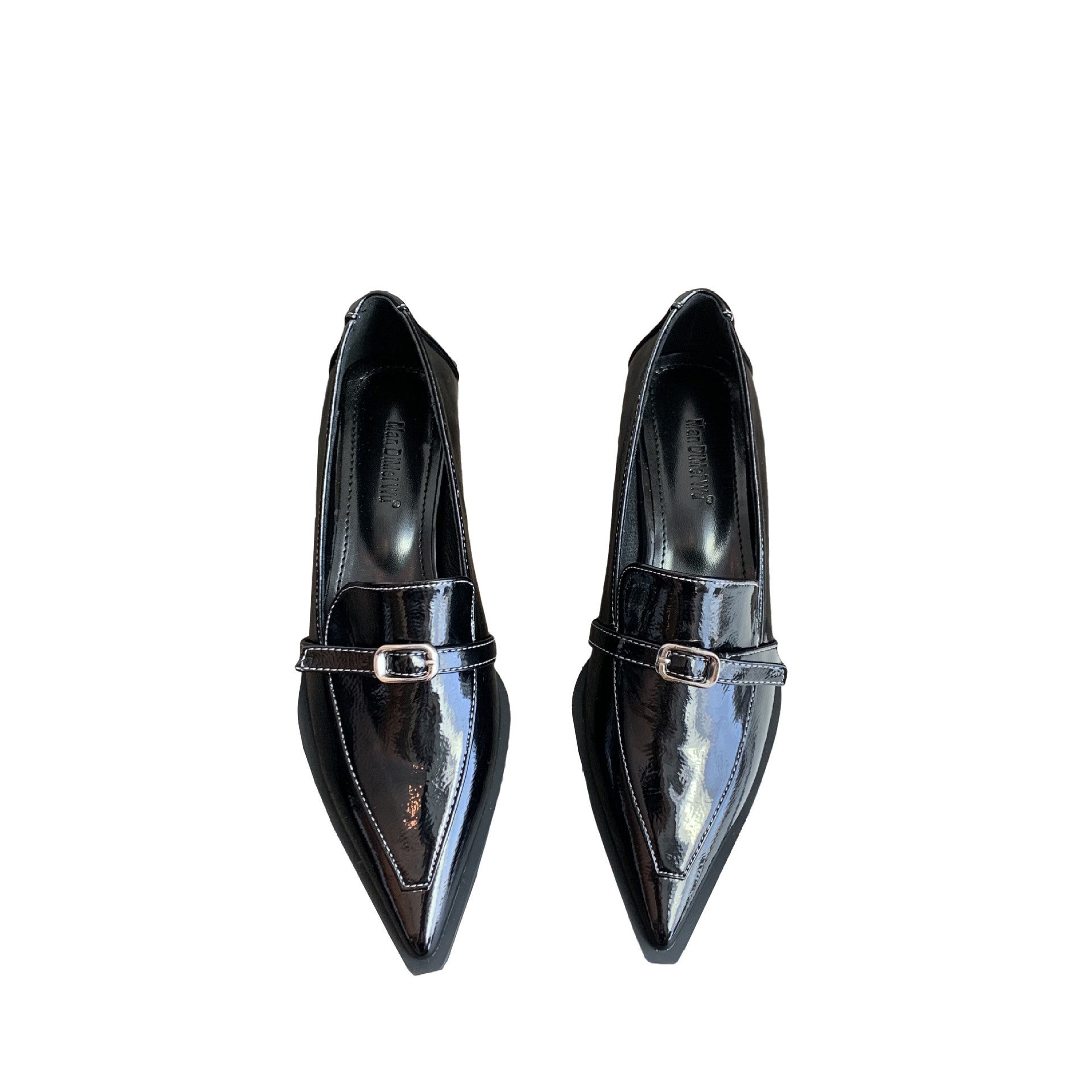 Chunky Heel Pointed Shoes - Stylish Comfort for Every Step - CasualFlowshop