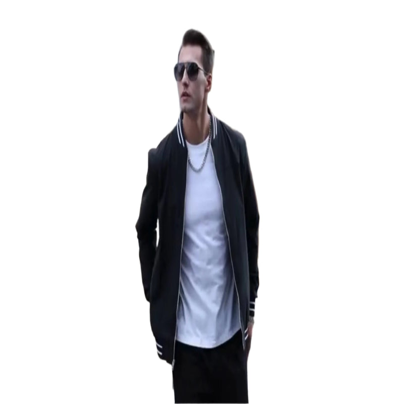 Men's Lightweight Windproof Bomber Jacket – Style Meets Performance - CasualFlowshop