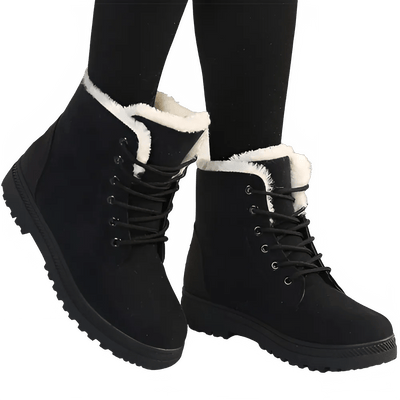 Botas de Nieve Chic para Mujer - Calzado de Invierno Estiloso y Cálido