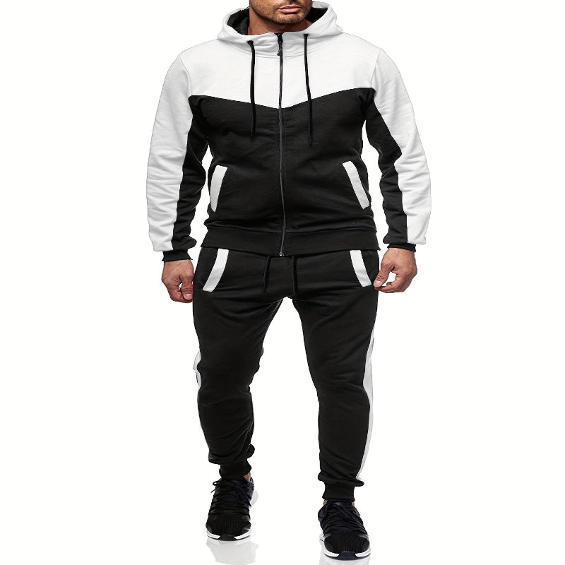 Men’s premium jogger sports suit with zip hoodie and athletic pants