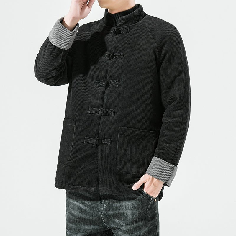 Men’s Corduroy Cotton - Padded Jacket – Vintage Warm Fall Coat - CasualFlowshop