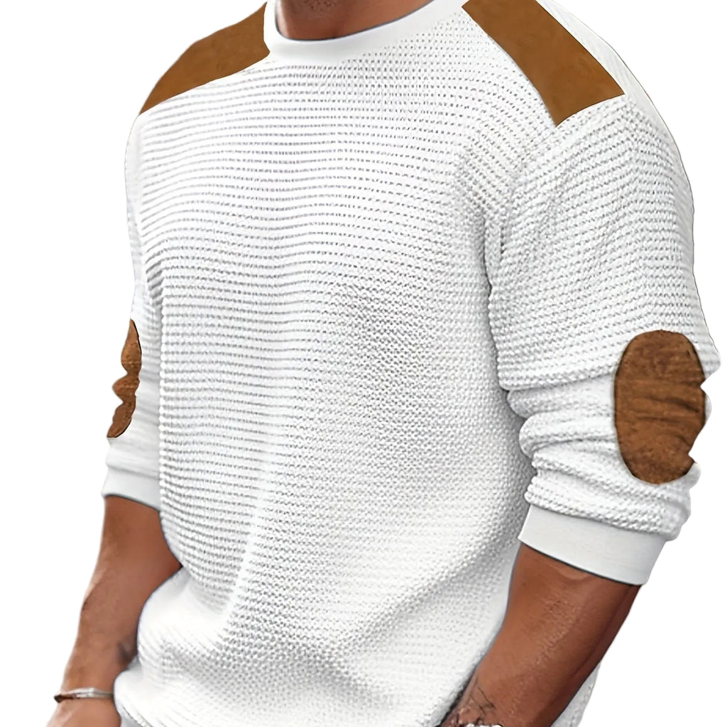 Waffle Print Pullover – Bold & Cozy Vibes - CasualFlowshop