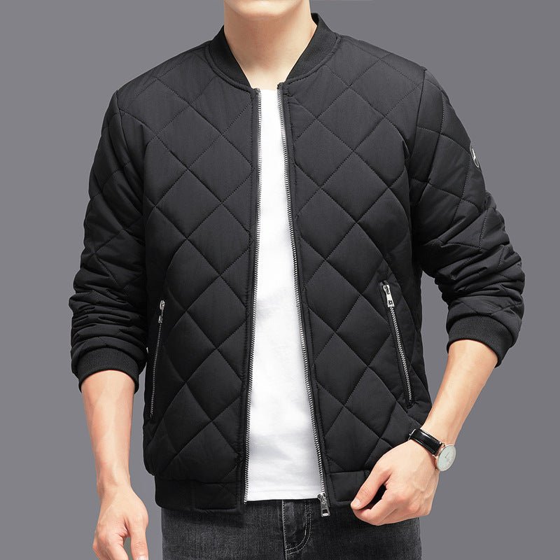 image of a Rhombic-sewing Cotton Coat - Casualflowshop