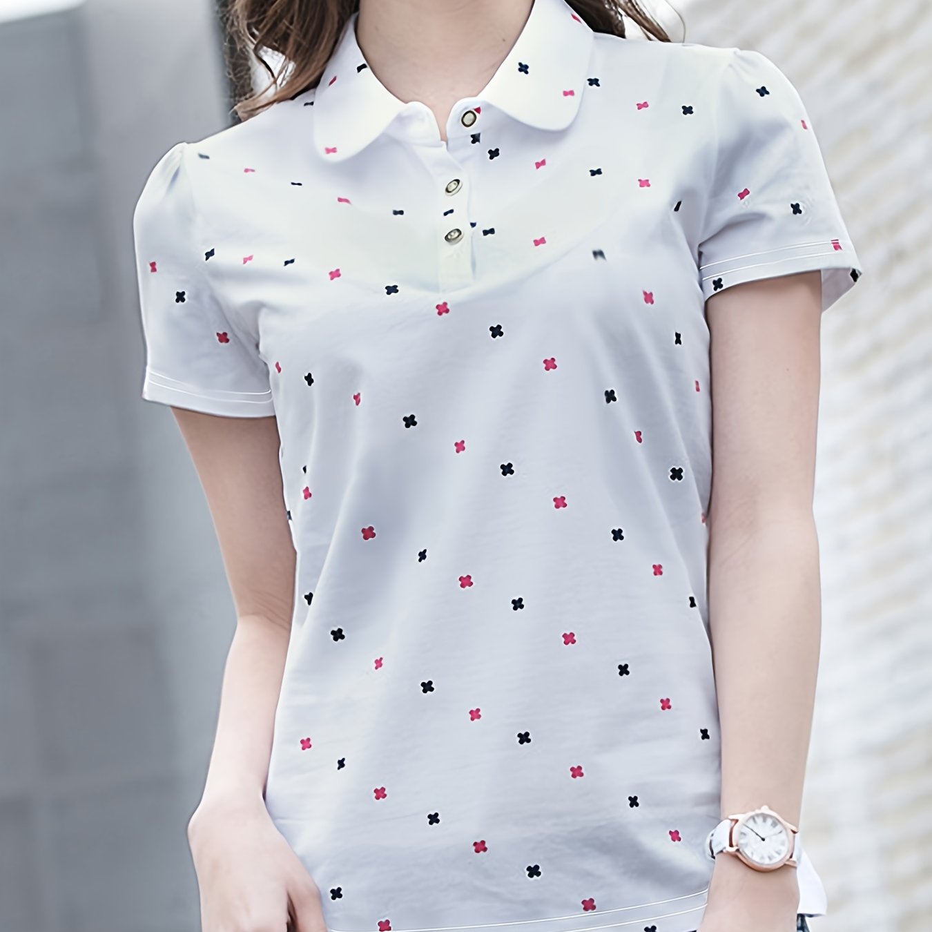 Fashionable Summer Short Sleeve Polo - All Over Print, Casual & Comfortable - CasualFlowshop