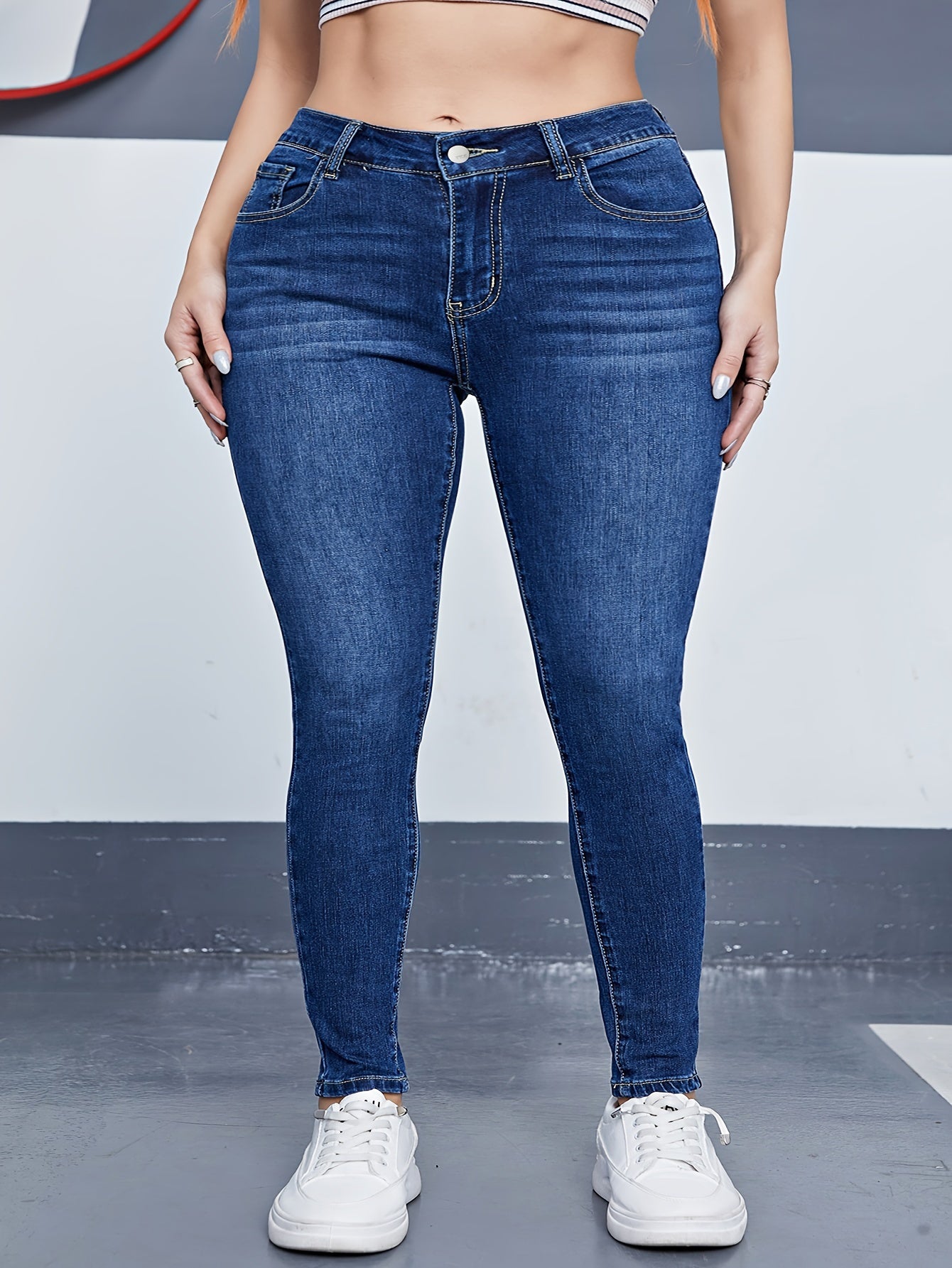 Get the Best of Both Worlds with Blue Leggings Jeans for Women - CasualFlowshop