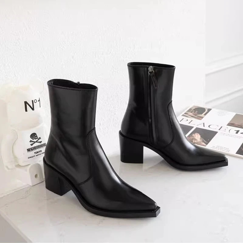 High heeled women's short boots for any occasion - CasualFlowshop