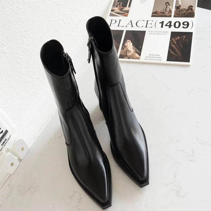 High heeled women's short boots for any occasion - CasualFlowshop