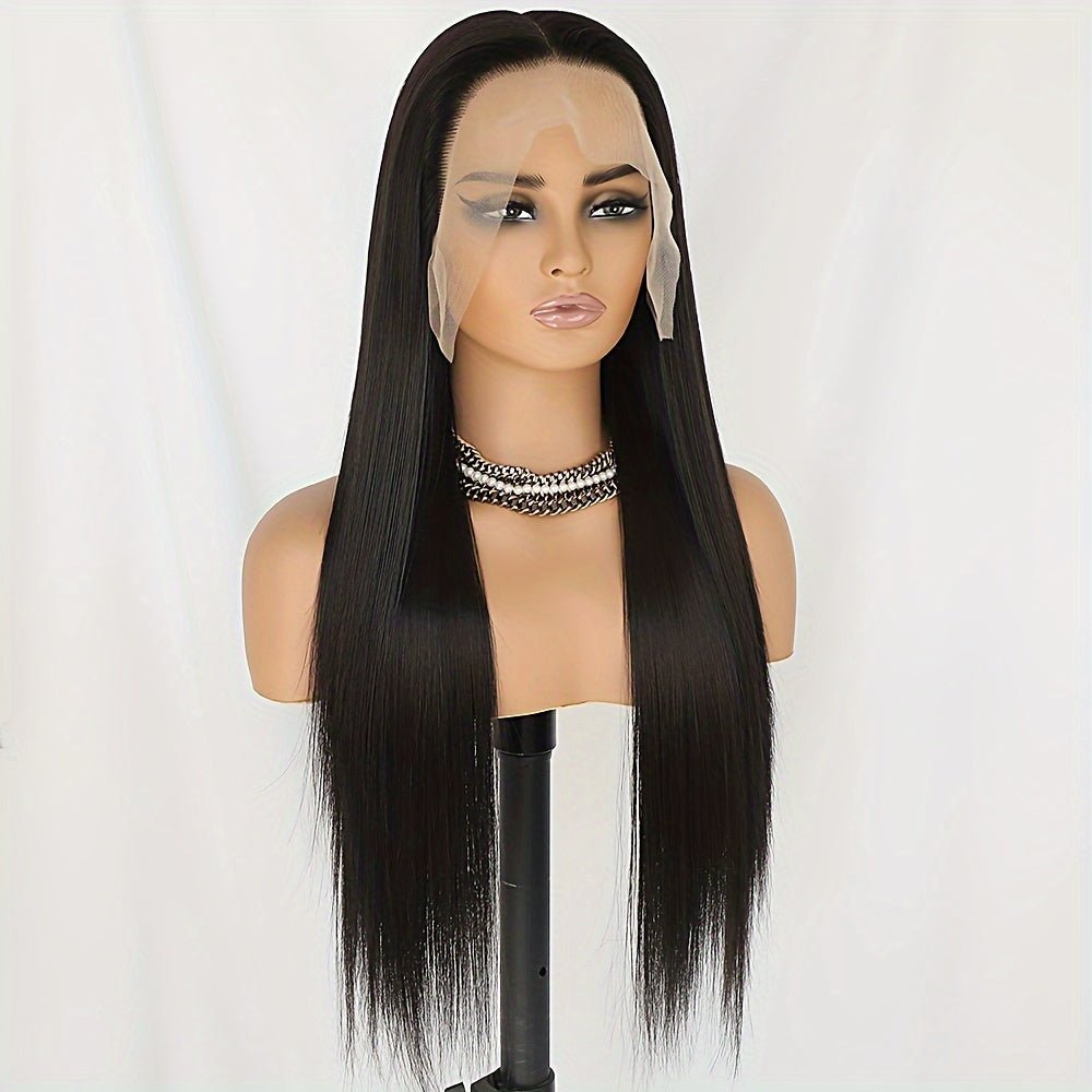 Lace Black Long Small Roll Head Cover Wig Chemical Fiber High Temperature Wire - CasualFlowshop