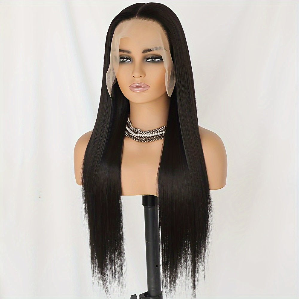 Lace Black Long Small Roll Head Cover Wig Chemical Fiber High Temperature Wire - CasualFlowshop