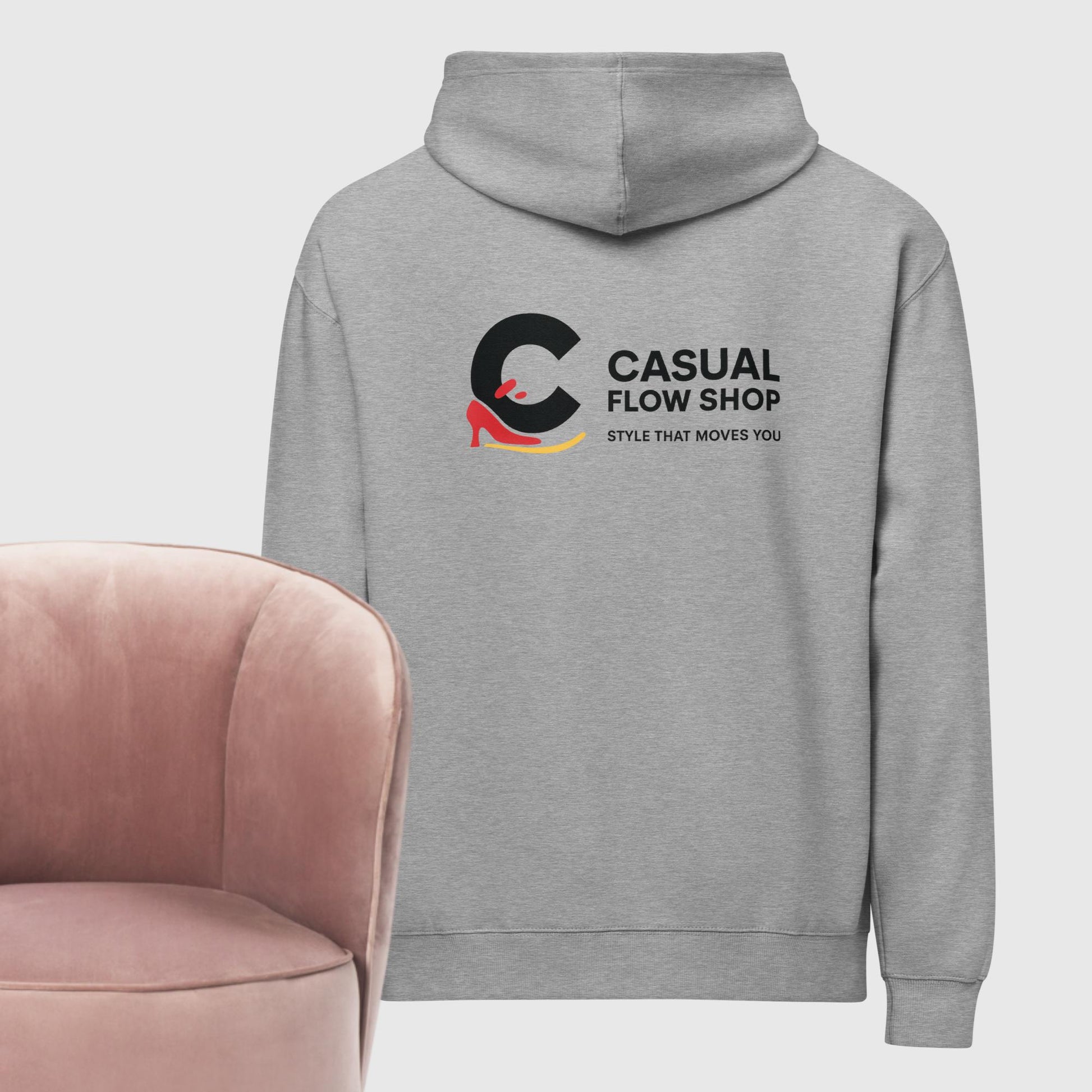 Unisex Streetwear Logo Hoodie – Premium Pullover by Casual Flow Shop - CasualFlowshop