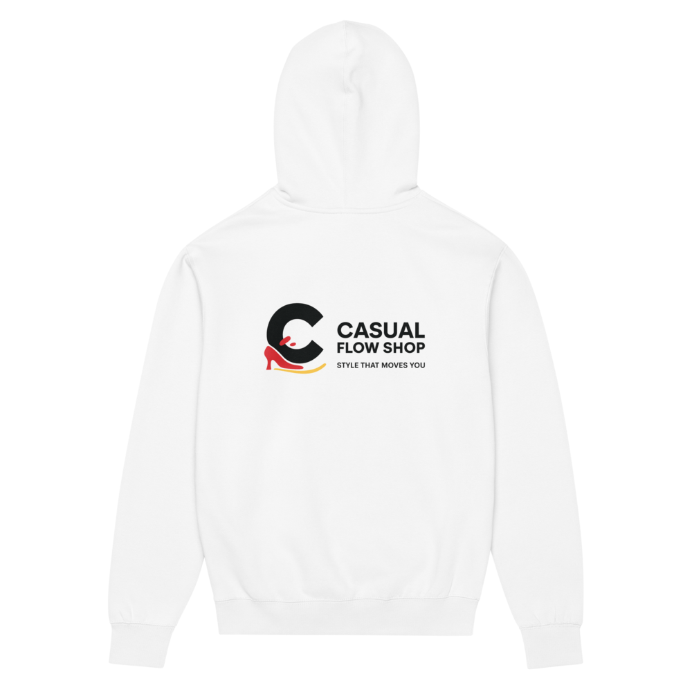 unisex-streetwear-logo-hoodie-white-casual-flow-shop on the back