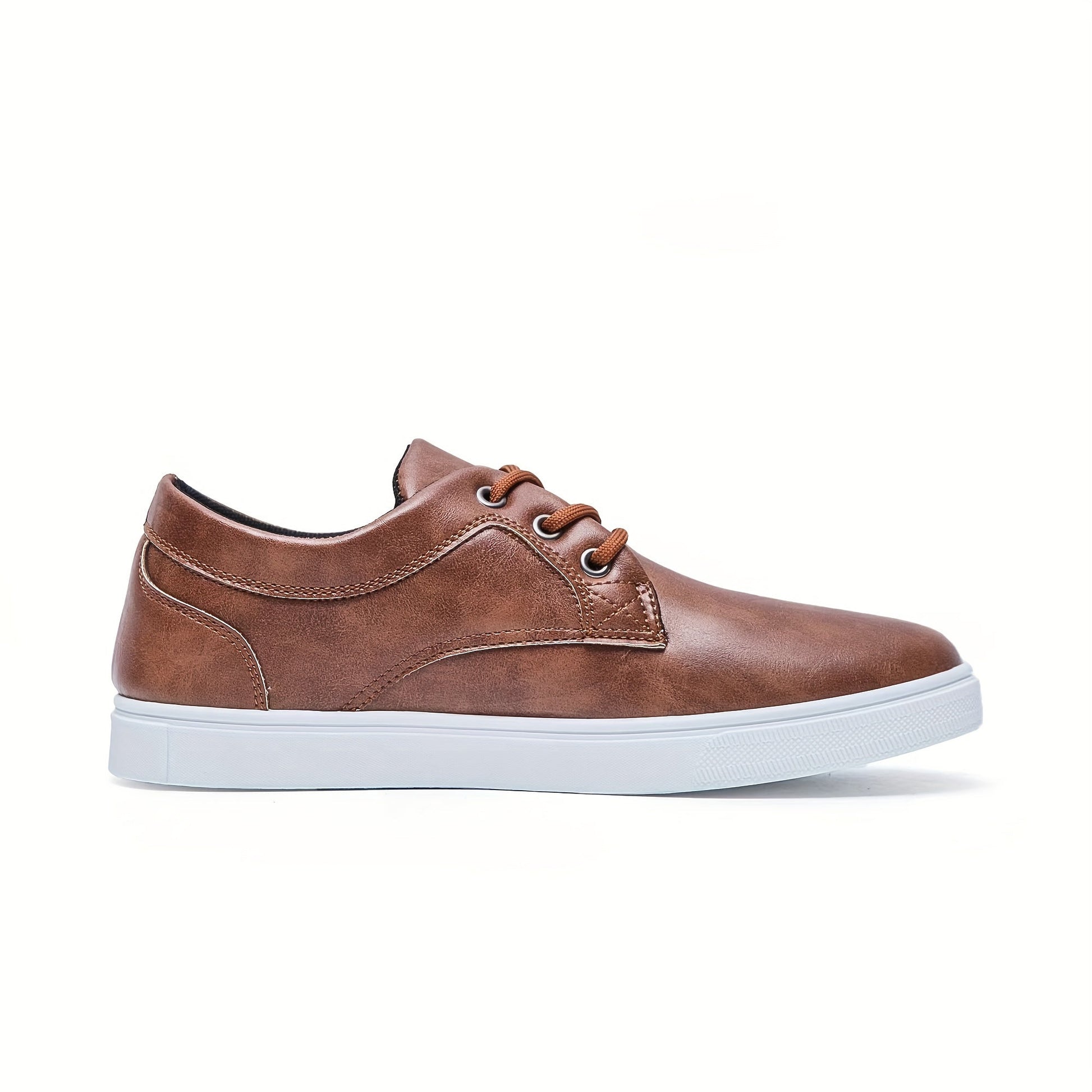 Modern Men's PU Leather Skate Shoes: Durable Design, Breathable Comfort, Enhanced Traction - CasualFlowshop