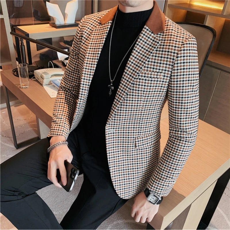 Plover Case Blazer Jacket: Timeless Elegance Meets Modern Versatility - CasualFlowshop