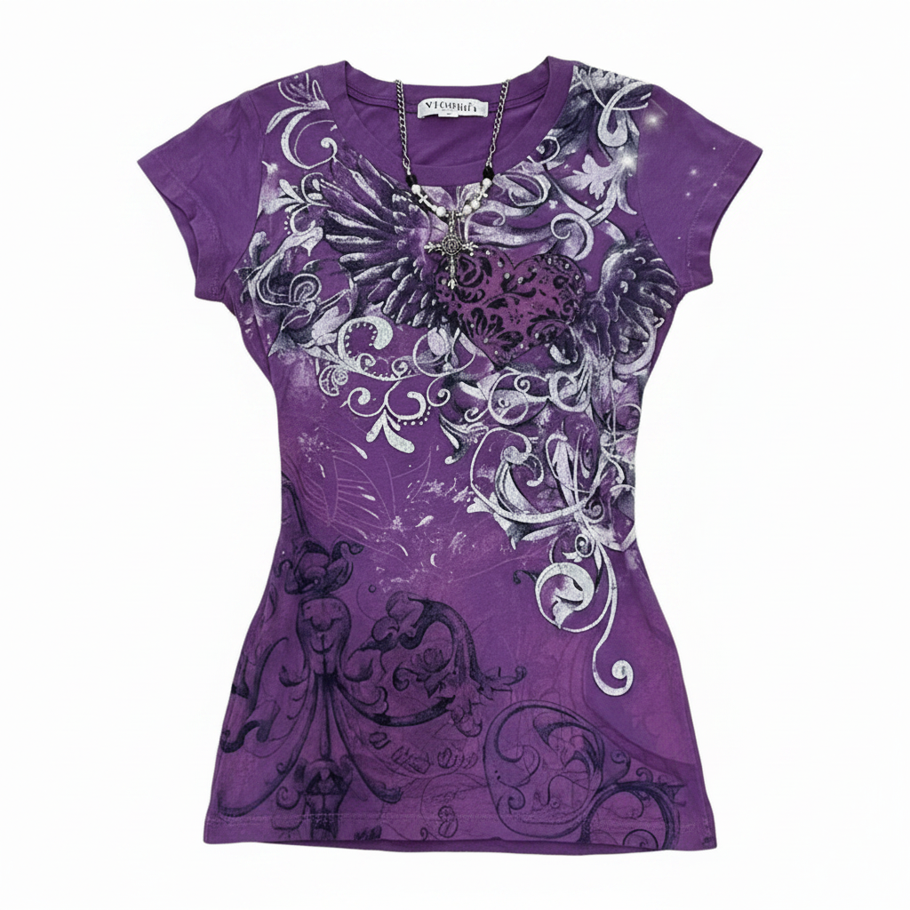 Purple Print T-Shirt – Product Shot