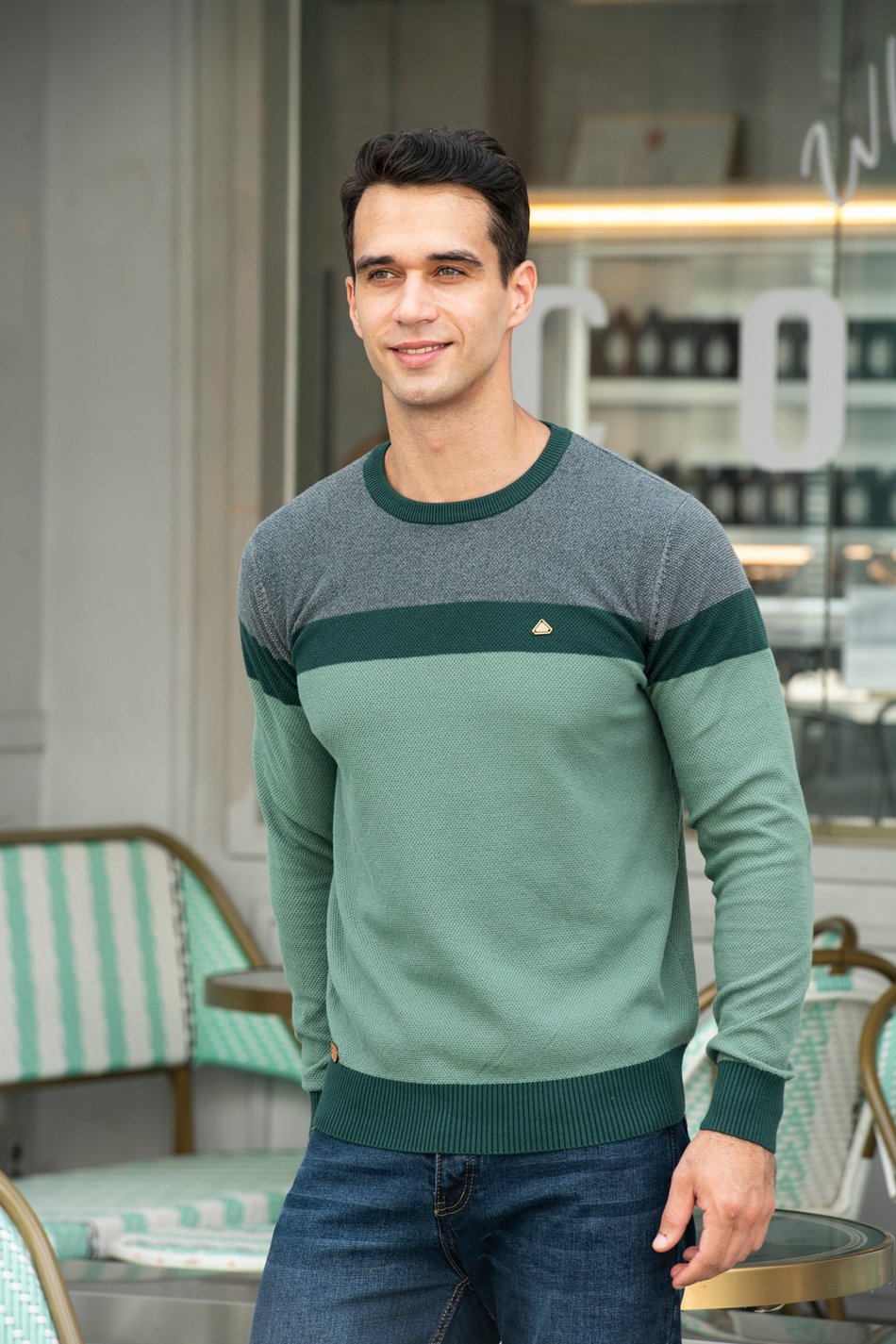 Spliced Cotton Sweater: The Perfect Winter Essential - CasualFlowshop