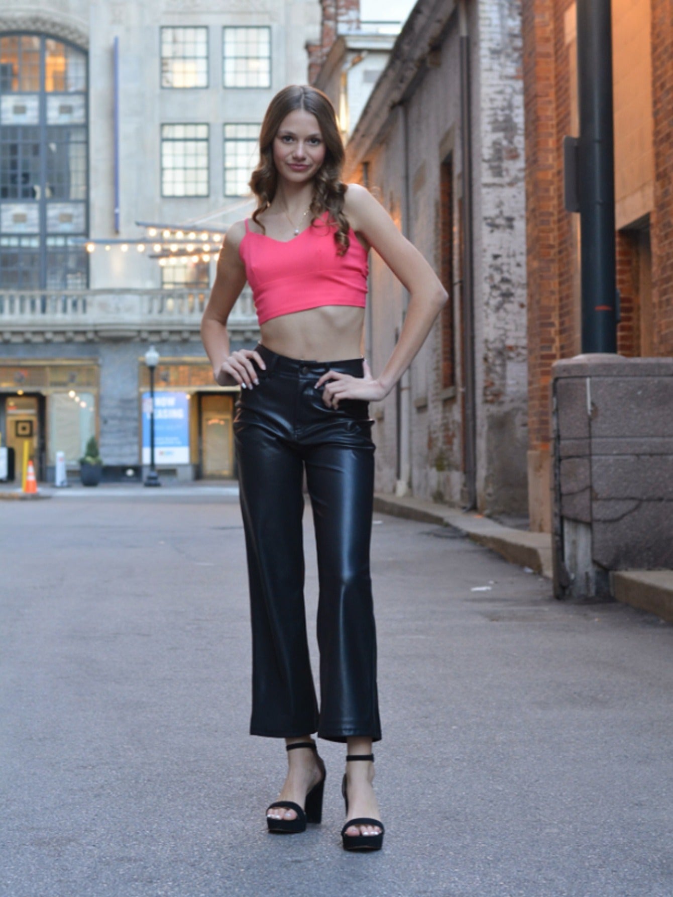 Step up your style game with our Women's Faux Leather Wide Leg Pants. - CasualFlowshop