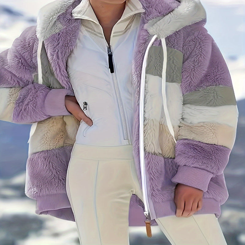 Cozy Hooded Coat with Drawstring - Stay Stylish in Any Season - CasualFlowshop