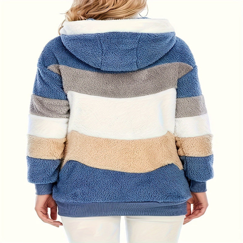 Cozy Hooded Coat with Drawstring - Stay Stylish in Any Season - CasualFlowshop